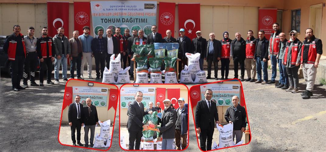 Çiftçilere Yem Bitkisi ve Arı Otu Tohumu Desteği Sağlandı